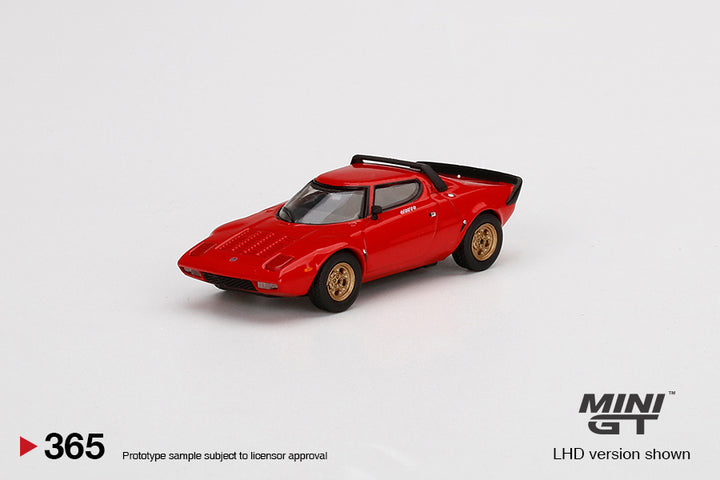 Mini GT 1:64 Lancia Stratos HF Stradale Rosso Arancio MGT00365-L LHD