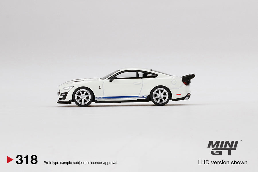 Mini GT 1:64 Shelby GT500 Dragon Snake Concept Oxford White LHD MGT00318-L Side