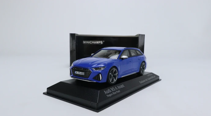 Audi S6 Plus Avant Nogaro Blue 1:43 5031300113 SPARK diecast model car Audi S6 Plus Avant Nogaro Blue 1:43 5031300113 SPARK diecast model car