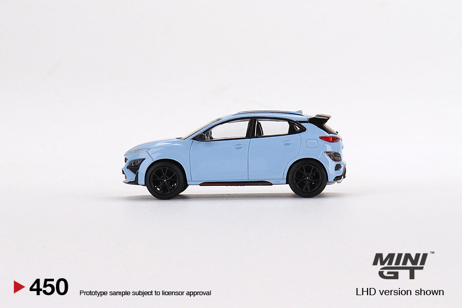 Mini GT 1:64 Hyundai KONA N Performance Blue LHD MGT00450 Side