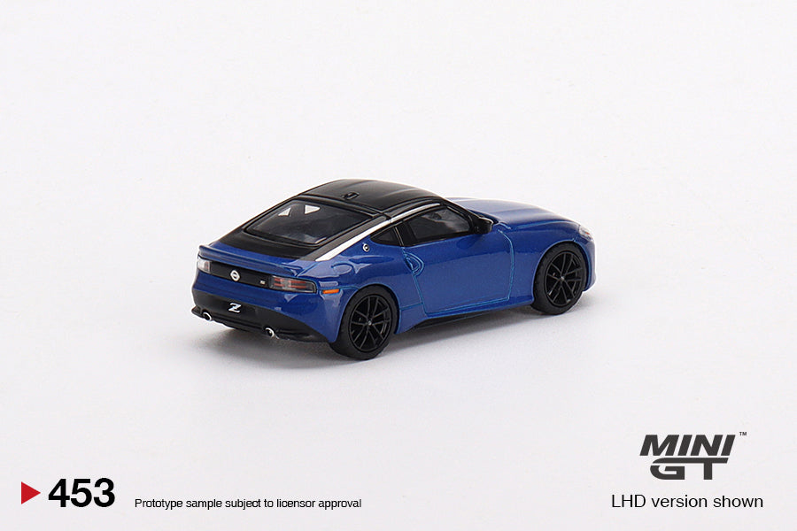 Mini GT 1:64 Nissan Z Performance 2023 Seiran Blue LHD MGT00453 Rear