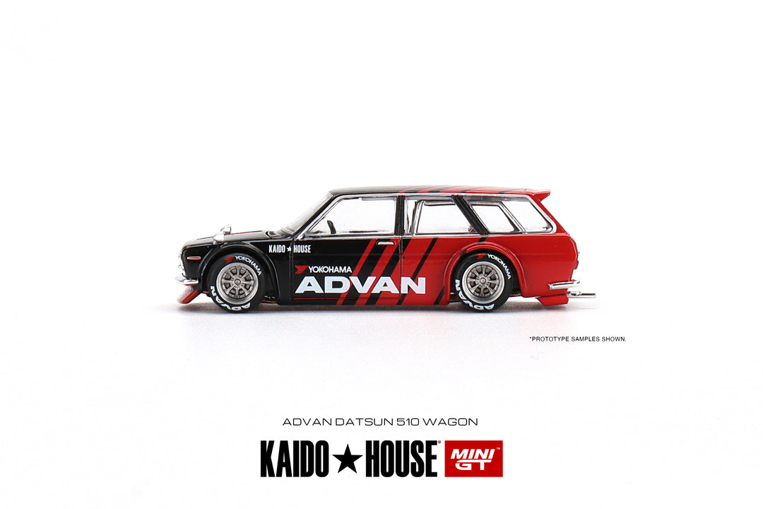 Kaido House + MINIGT 1:64 Datsun 510 Wagon ADVAN KHMG033 Side