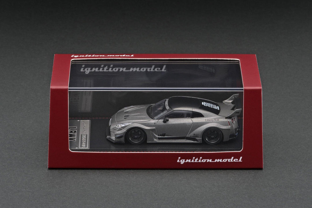 Ignition Model 1:64 LB-Silhouette WORKS GT Nissan 35GT-RR Titanium Gray IG2381 Side Box