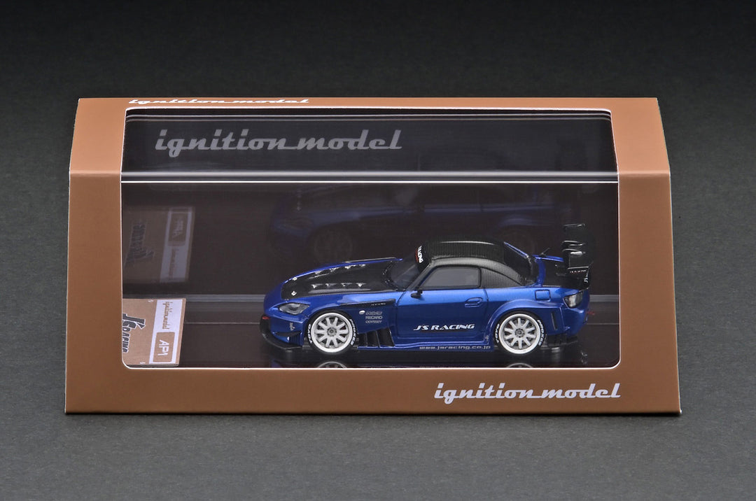 Ignition Model 1:64 J'S RACING S2000 (AP1) Blue Metallic IG2561 Side and BOx