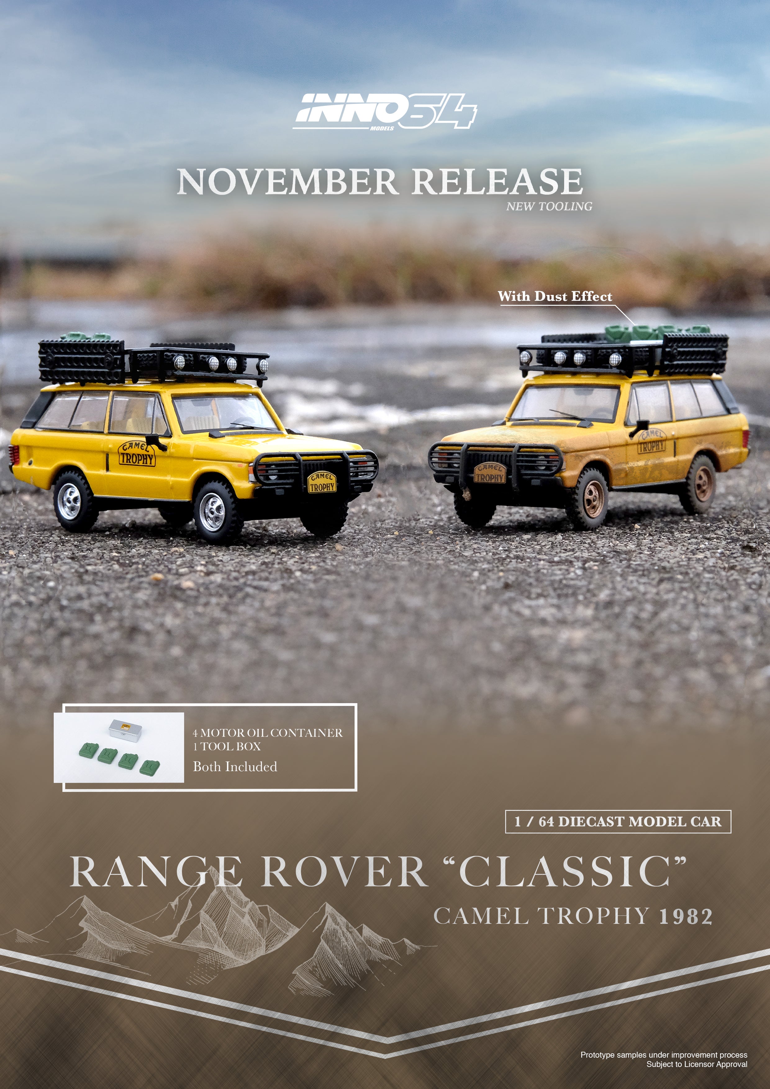 Inno64 1:64 Range Rover Classic Camel Trophy 1982 IN64-RRC-CT82
