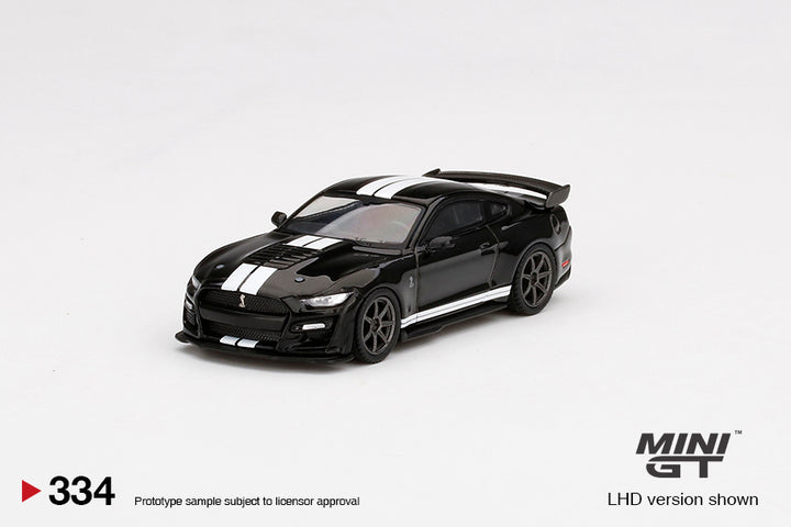 Mini GT 64 Ford Mustang Shelby GT500 Shadow Black LHD MGT00334-L