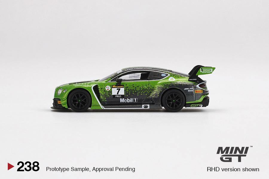 Mini GT 1:64 Bentley Continental GT3 #7 2020 Liqui-Moly Bathurst 12 Hrs Winner Bentley Team M-Sport MGT00238-R Side