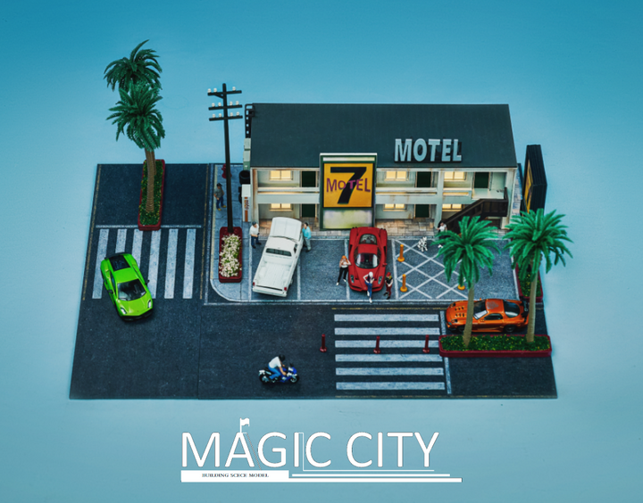 Magic City 1:64 Diorama American Street Scene - Motel