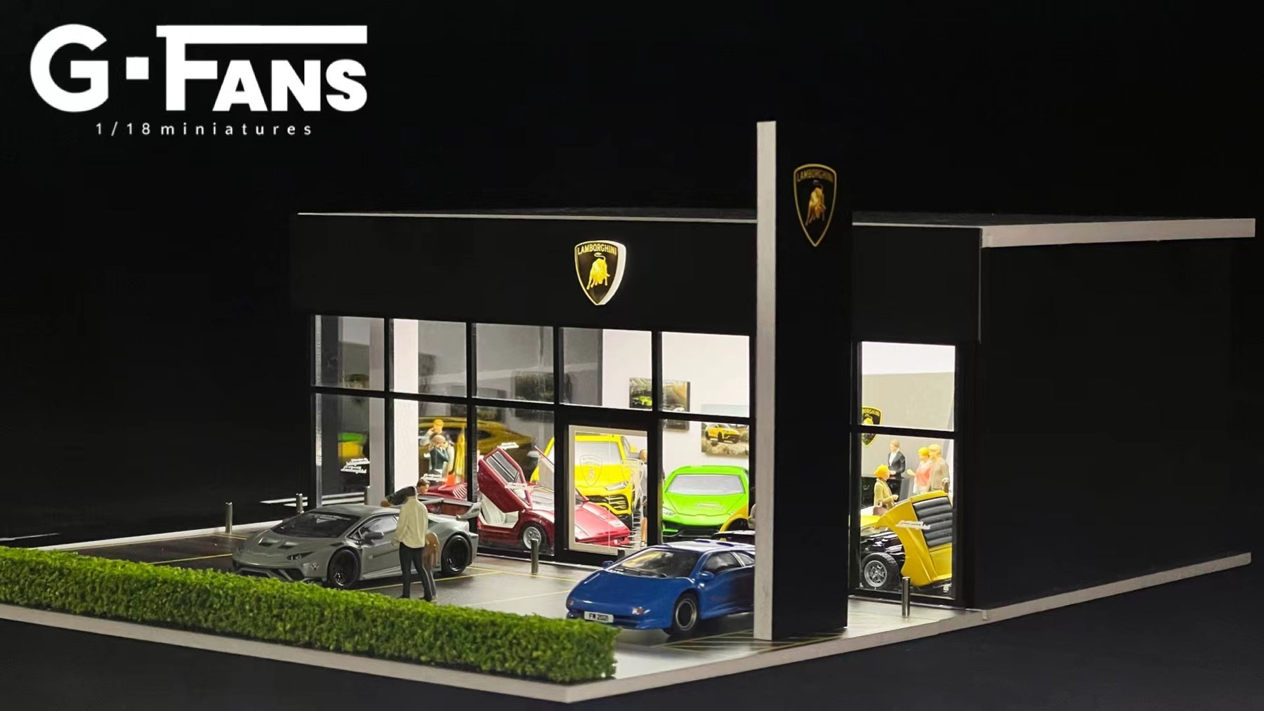 G.Fans 1:64 Diorama Lamborghini Display Center 710034 – Horizon Diecast