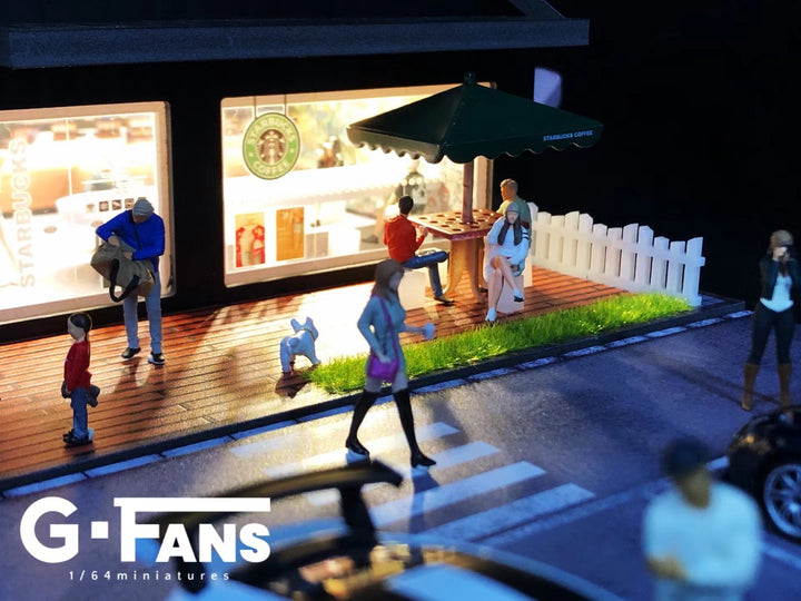 G.Fans 1:64 Starbucks Building Diorama Model