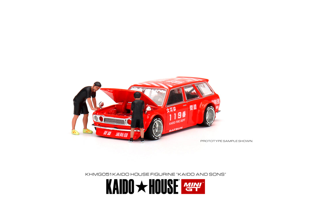 Kaido House + MINIGT 1:64 Datsun KAIDO 510 Wagon FIRE V1