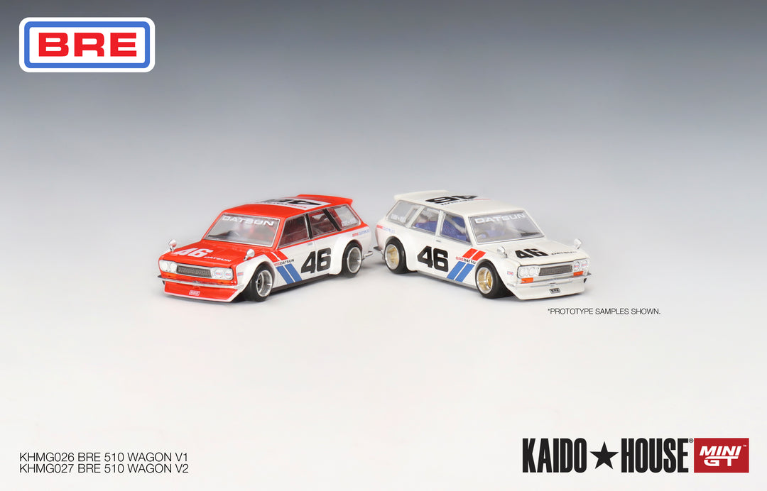 Kaido House + Mini GT Datsun KAIDO 510 Wagon BRE V1/V2 RHD