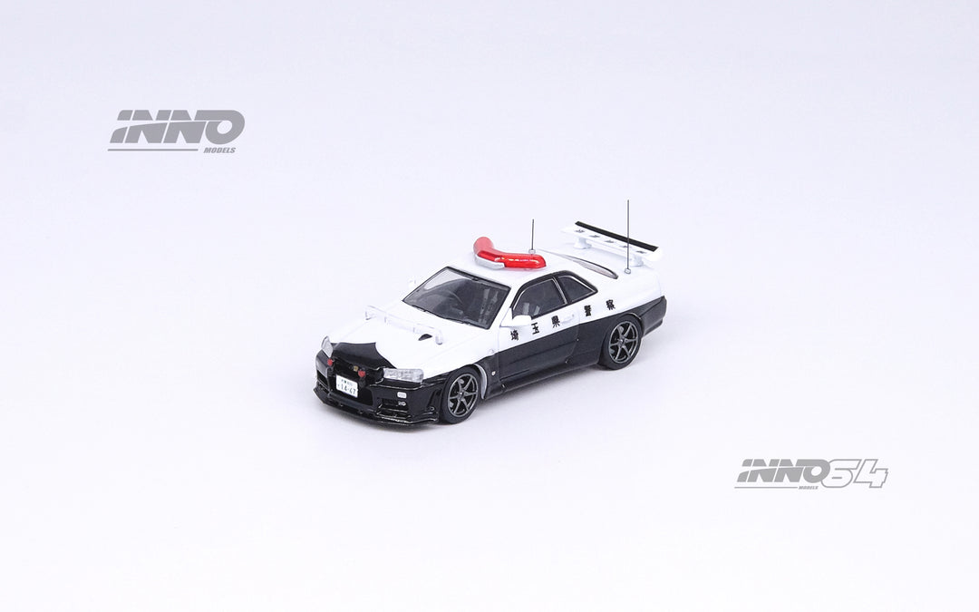 Inno64 1:64 Nissan Skyline GT-R (R34) Japanese Police Car IN64-R34-JPC