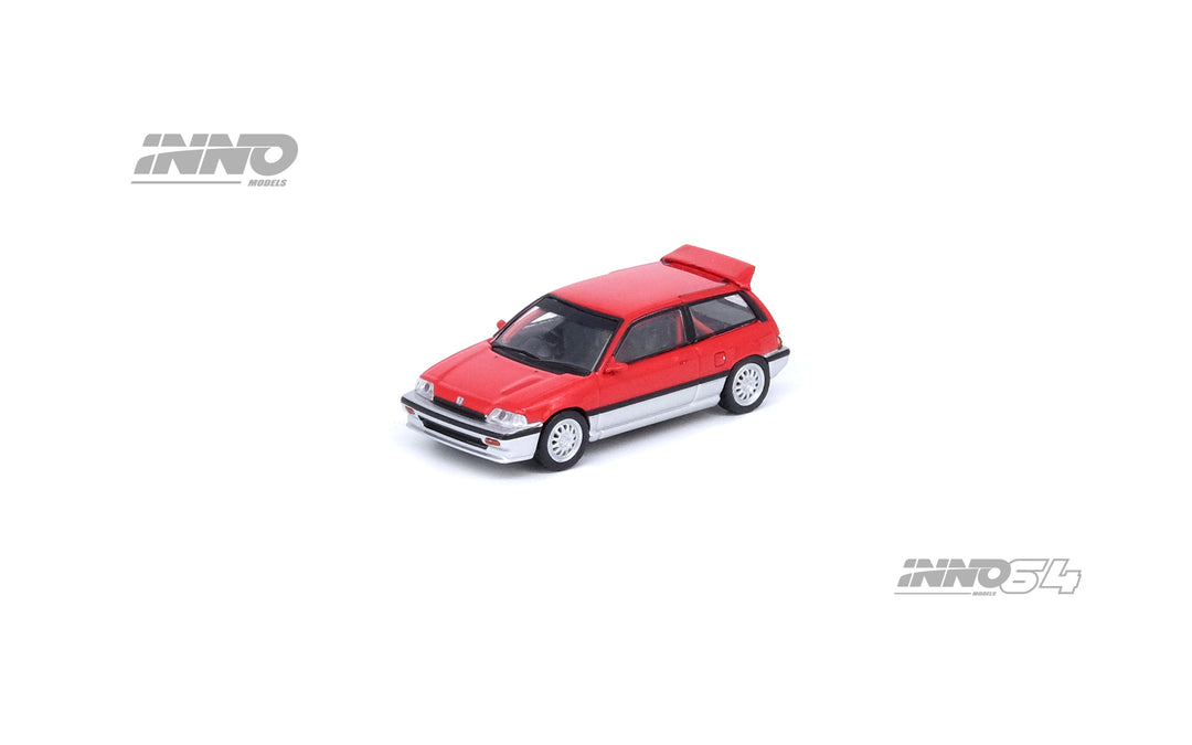 Inno64 1:64 Honda Civic Si E-AT Red/Silver IN64-EAT-RESL