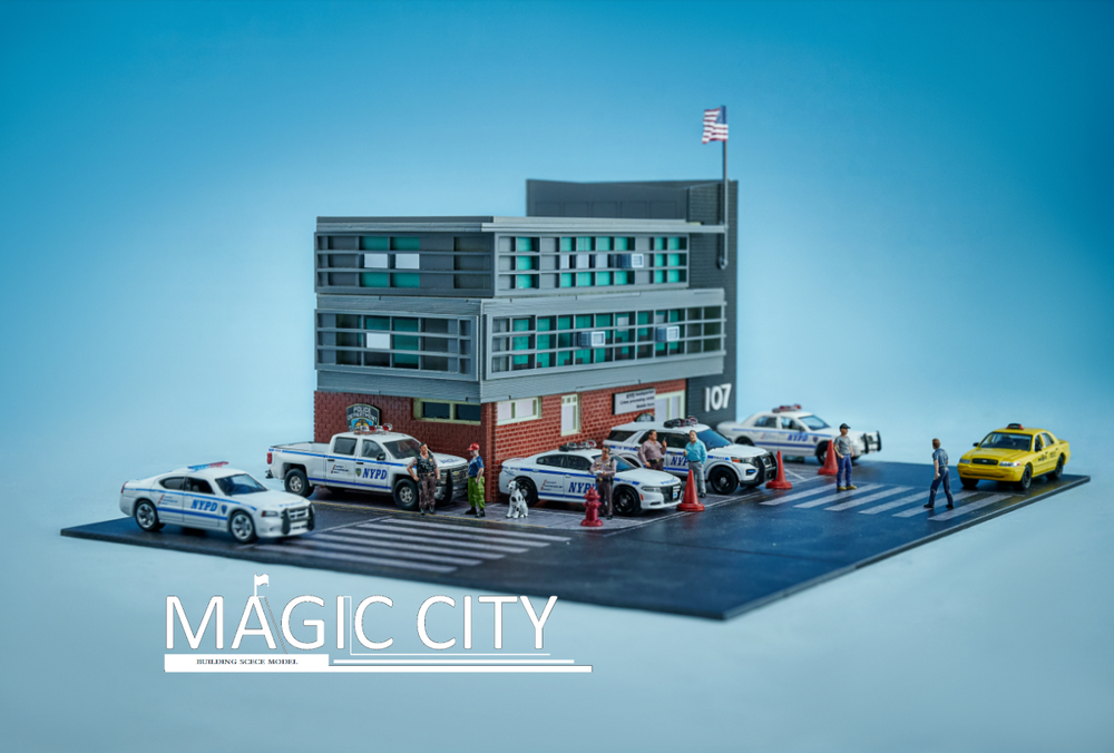 Magic City 1:64 US Diorama New York Police Station US0001