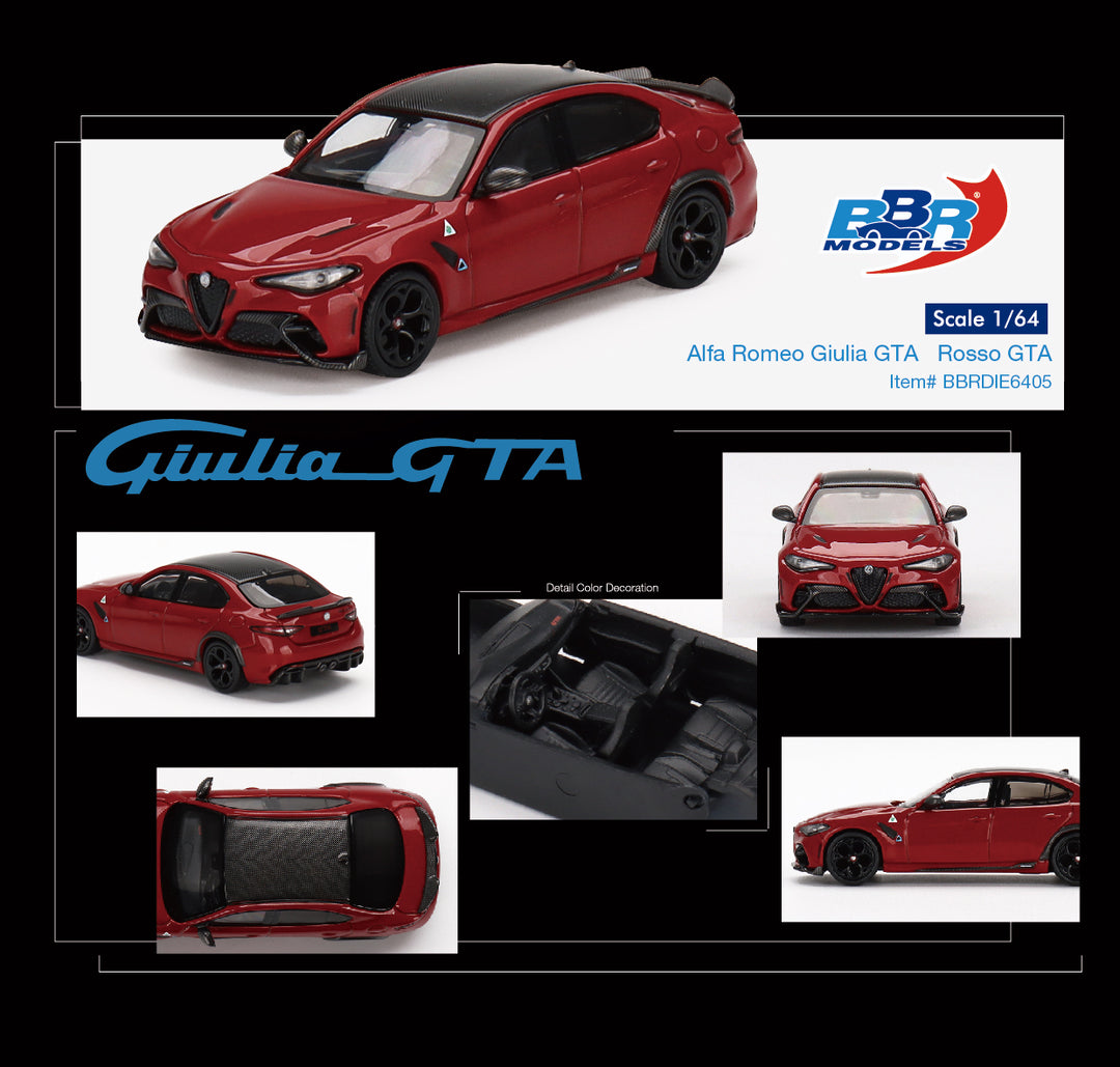 BBR Models 1:64 Alfa Romeo Giulia GTA Rosso GTA BBRDIE6405