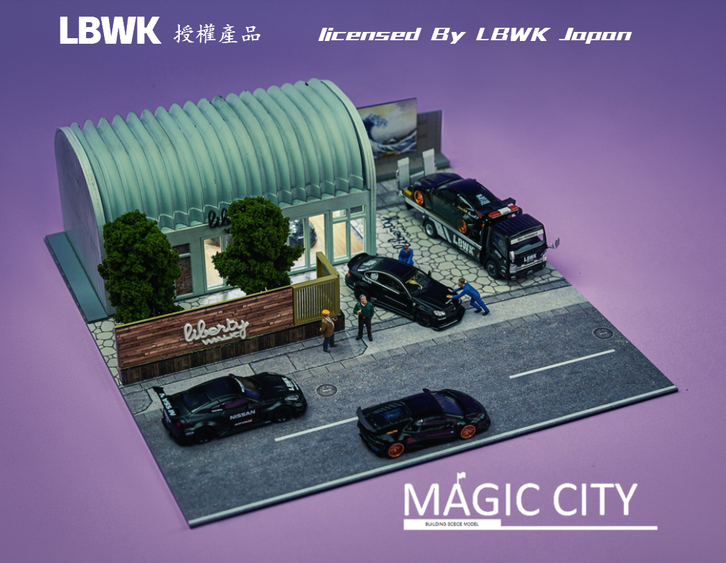 Magic City 1:64 Diorama Japan LBWK HQ White Dome Exhibition Hall 110038