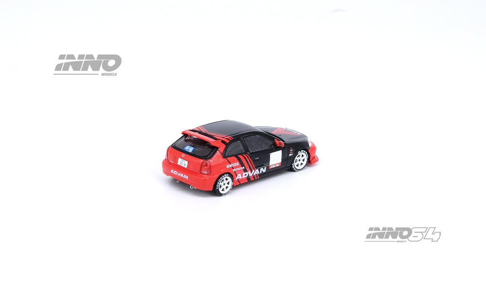 Inno64 1:64 Honda Civic Type-R EK9 "ADVAN" Livery IN64-EK9-AD Rear