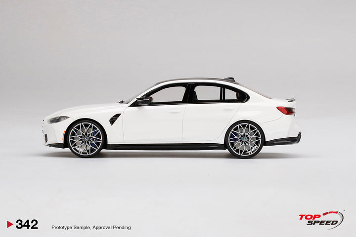 Topspeed1:18 BMW M3 Competition (G80) Alpine White TS0342 Side