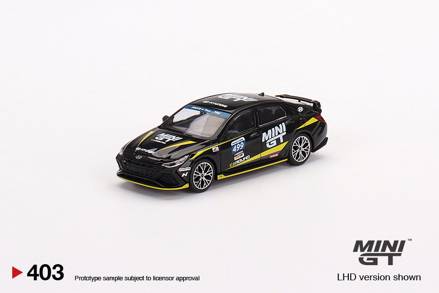 Mini GT 1:64 Hyundai Elantra N #499 Caround Racing Hyundai N-Festival LHD MGT00403-CH
