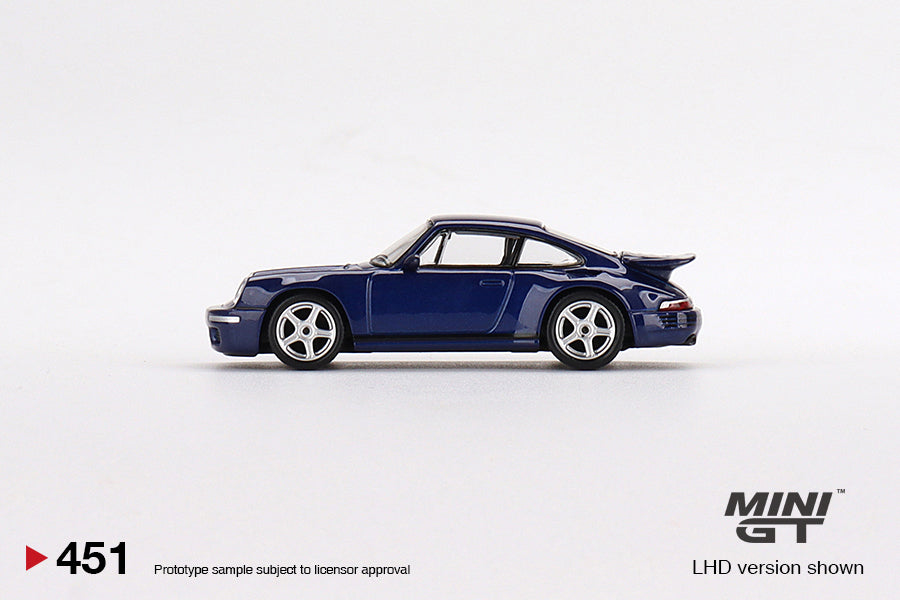 Mini GT 1:64 RUF CTR Anniversary Dark Blue LHD MGT00451 Side