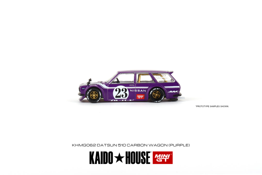 Kaido House + Mini GT Datsun KAIDO 510 Wagon CARBON FIBER V1 KHMG062 Side