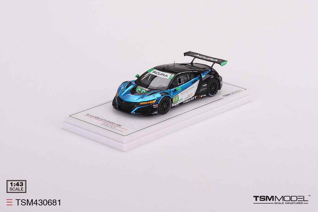 [Preorder] TSM 1:43 Acura NSX GT3 EVO22 #66 Gradient Racing 2022 IMSA Daytona 24 Hrs TSM430681