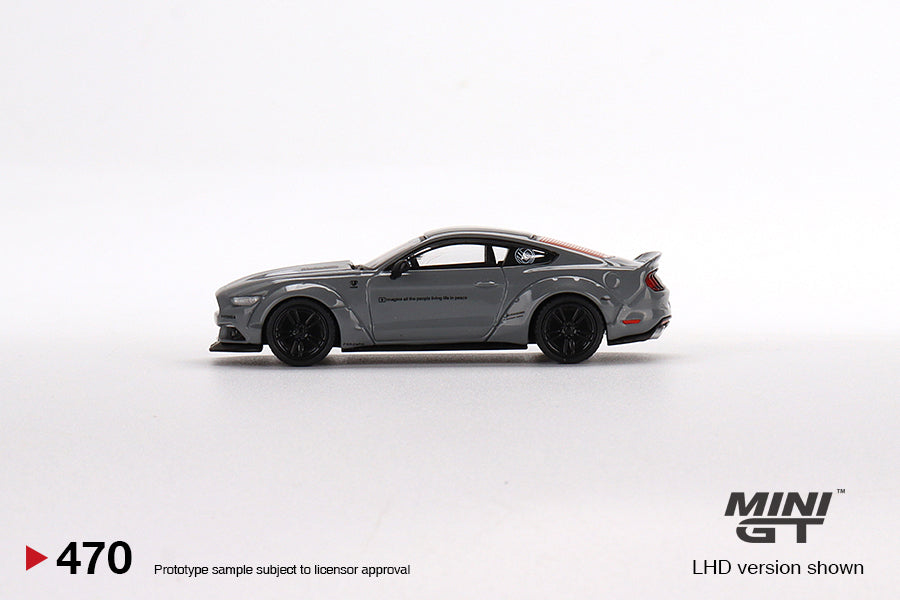 Mini GT 1:64 Ford Mustang GT LB-Works Grey MGT00470 Side