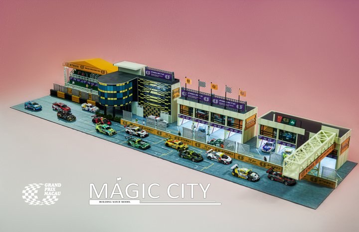 [Preorder] Magic City 1:64 Macau Grand Prix 70th Anniversary Edition Diorama Full Set