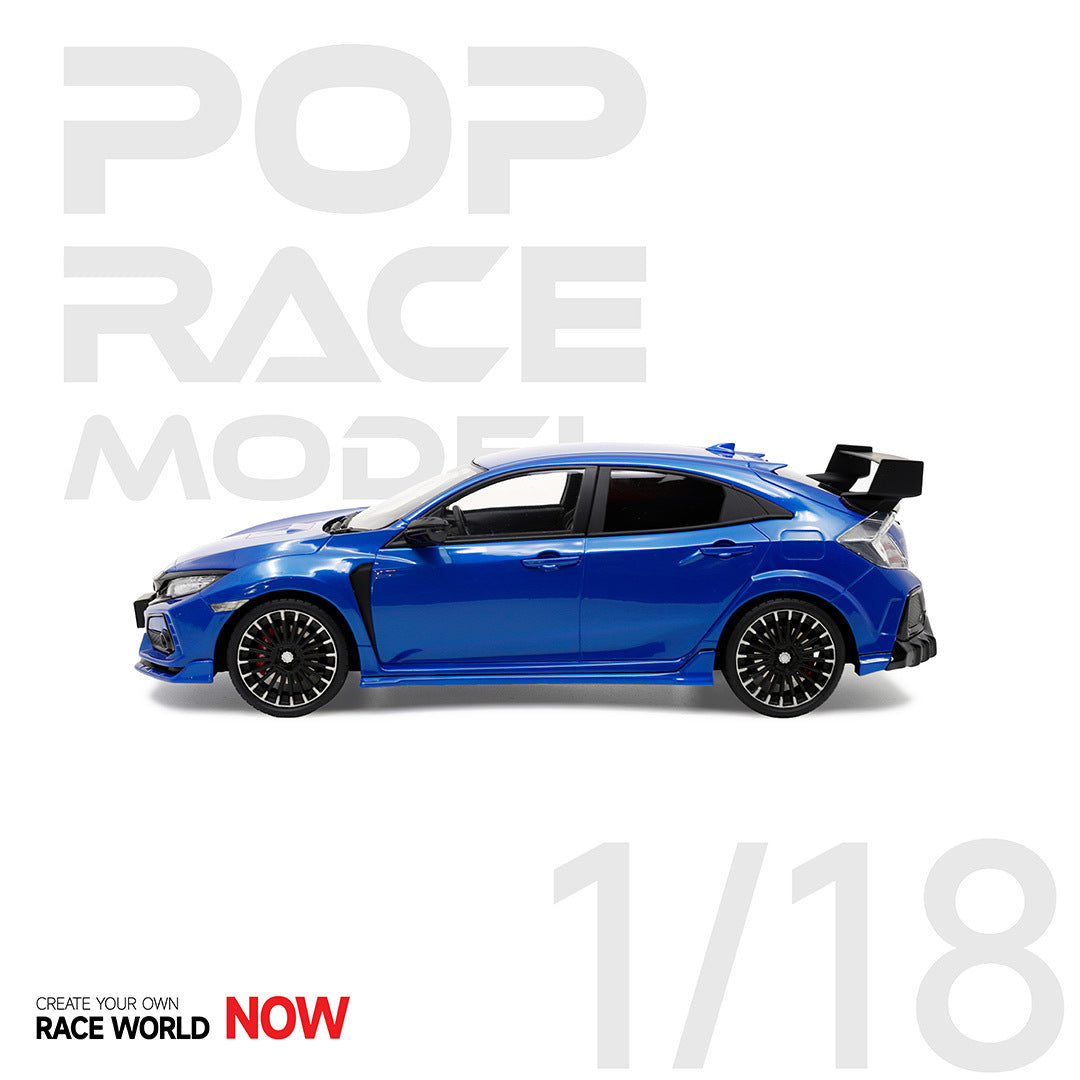 Preorder] POPRACE 1:18 Honda FK8 Mugen Civic Type R - Blue