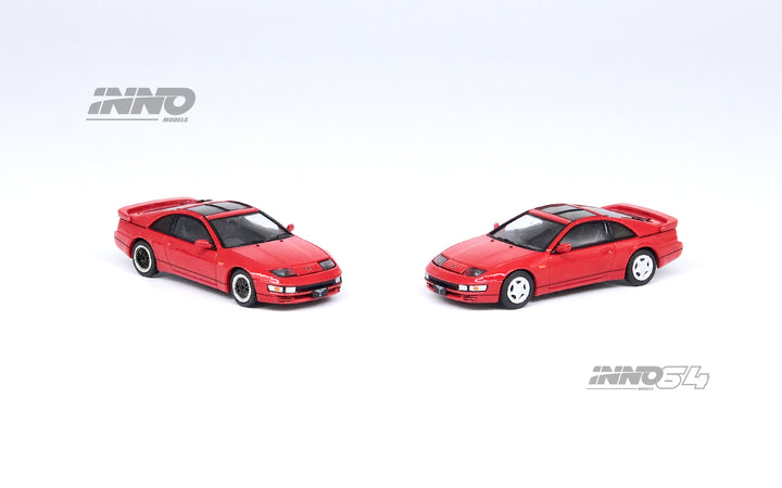 Inno64 1:64 Nissan Fairlady Z (Z32) Aztec Red With Extra Wheels IN64-300ZX-AZRE