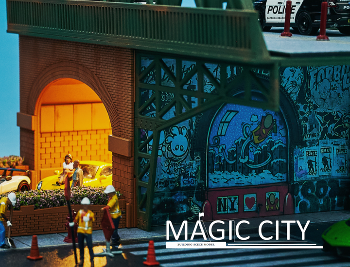 Magic City 1:64 Diorama American Street Scene - American Steel Bridge