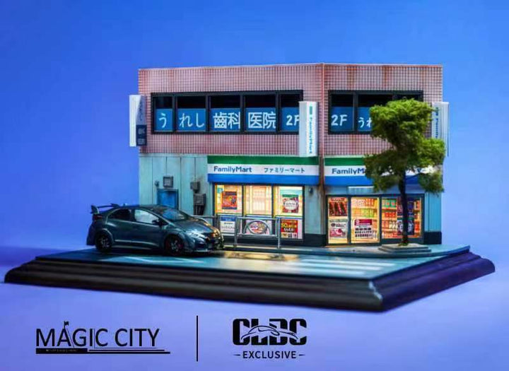 CLDC x Magic City 1:64 Diorama Japanese Family Supermarket Street Scene UN2206-64