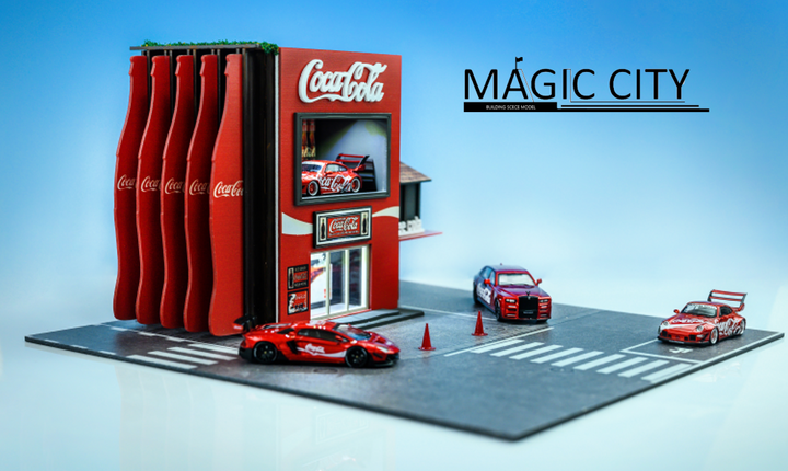 Magic City 1:64 Japanese Street View Cola Showroom