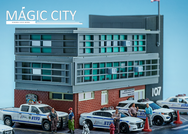 Magic City 1:64 US Diorama New York Police Station