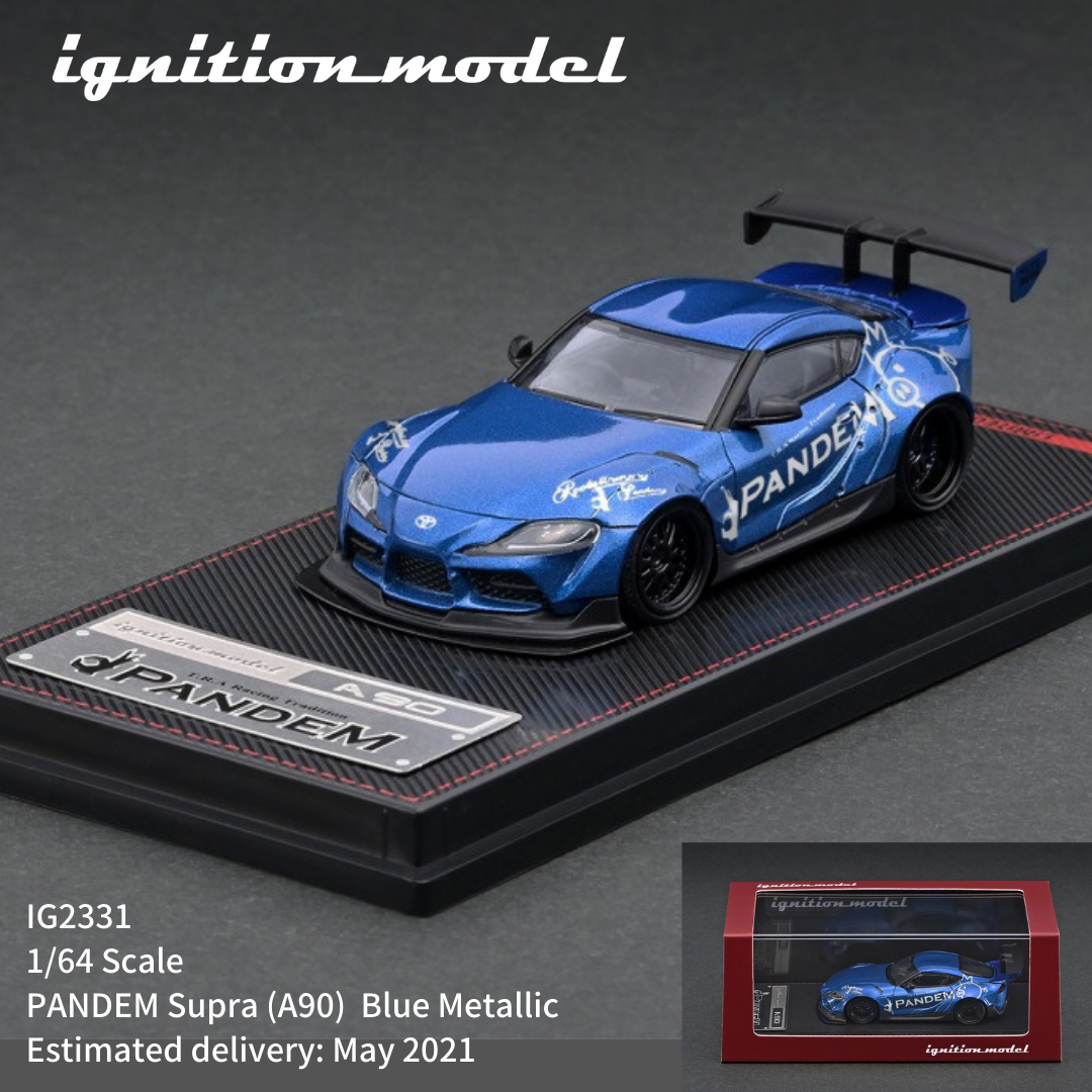 Ignition Model IG 1:64 PANDEM Supra (A90) Blue Metallic IG2331