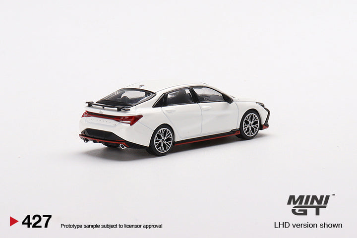Mini GT 1:64 Hyundai Elantra N Ceramic White MGT00427-CH Rear