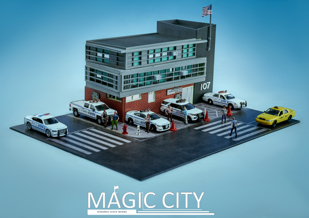 Magic City 1:64 US Diorama New York Police Station US0001