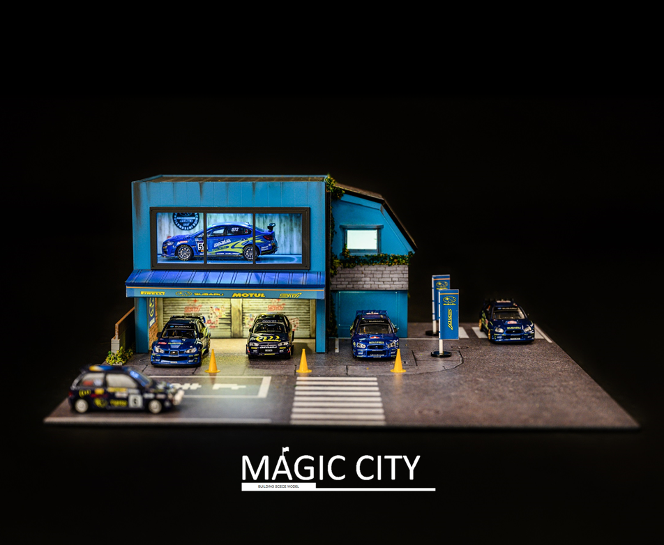 Magic City 1:64 Diorama Subaru Tuner Shop 110020
