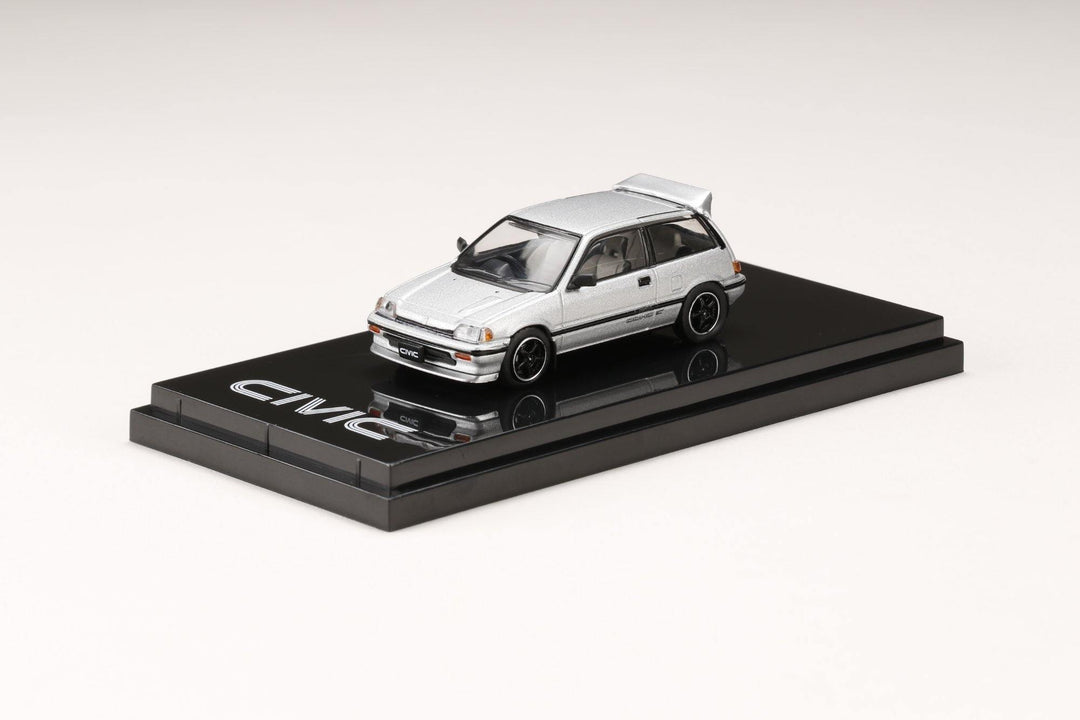 Hobby Japan 1:64 Honda Civic Si (AT) 1984 Customized Version Silver