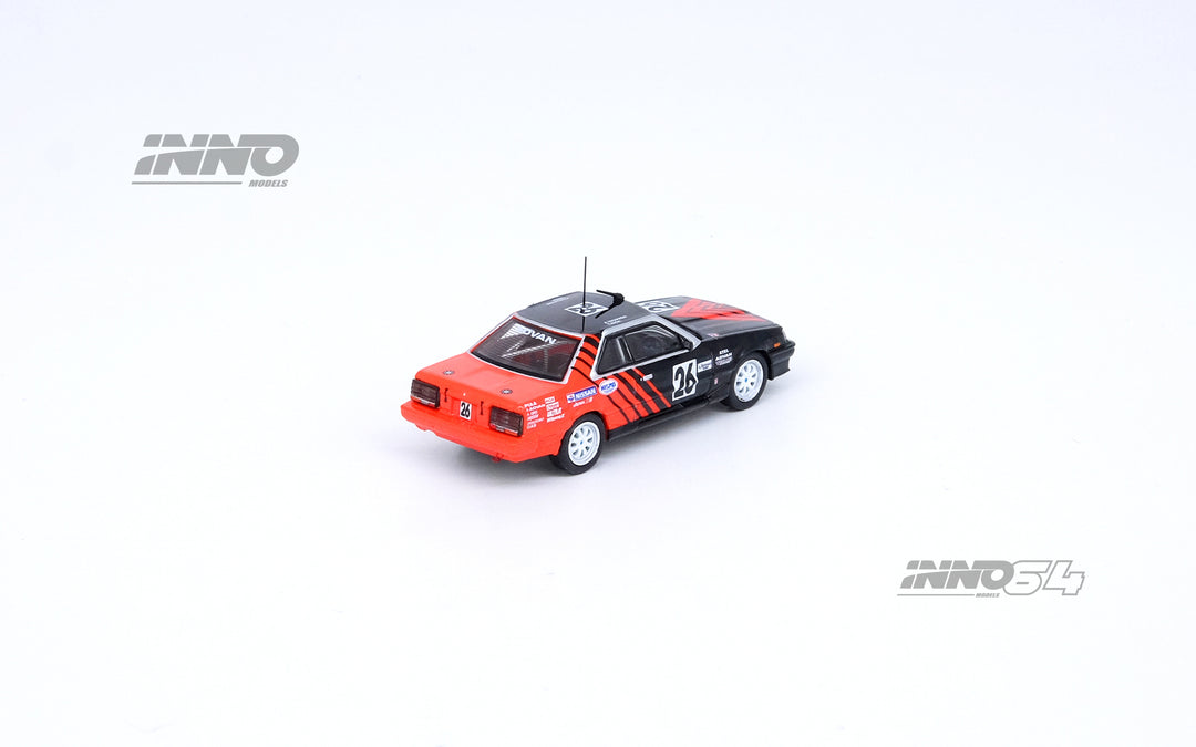 Inno64 1:64 Nissan Skyline 2000 Turbo RS-X (HR31) #26 "ADVAN" JTCC 1987 Kenji Takahashi / Takao Wada IN64-R30-AD87 Rear