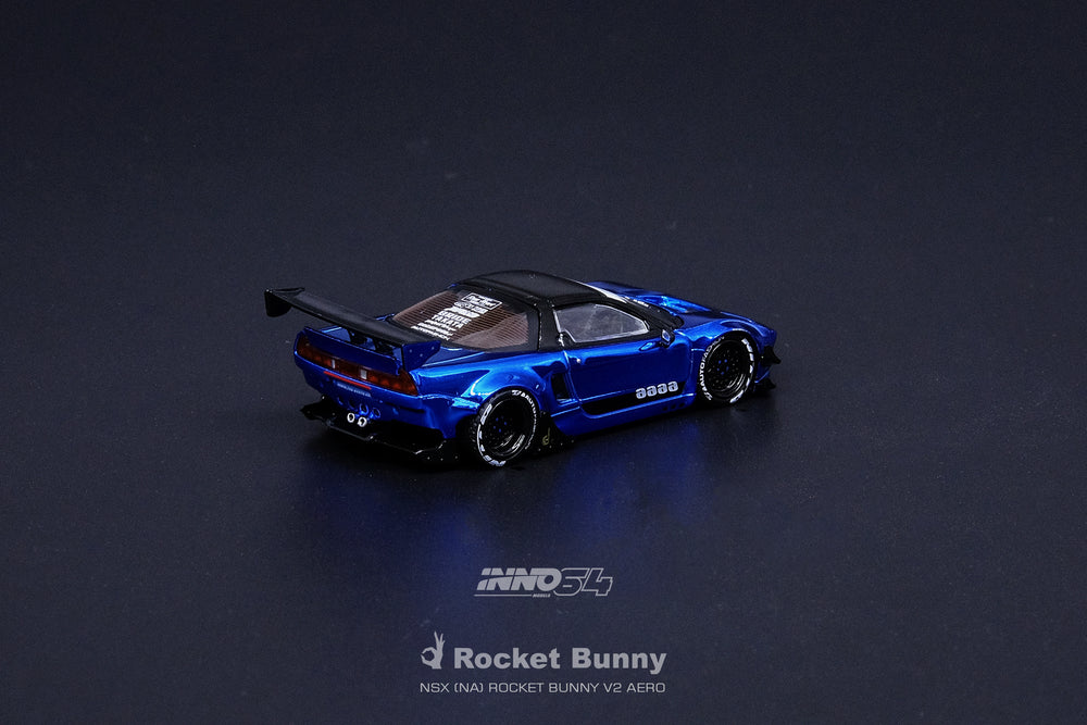 Inno64 NSX (NA) Rocket Bunny V2 Aero Chrome Blue IN64-NSXP-BCH Rear