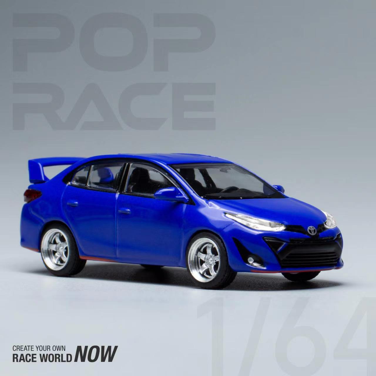 POPRACE 1:64 Toyota GR VIOS Blue PR64-TVIO-19BL – Horizon Diecast