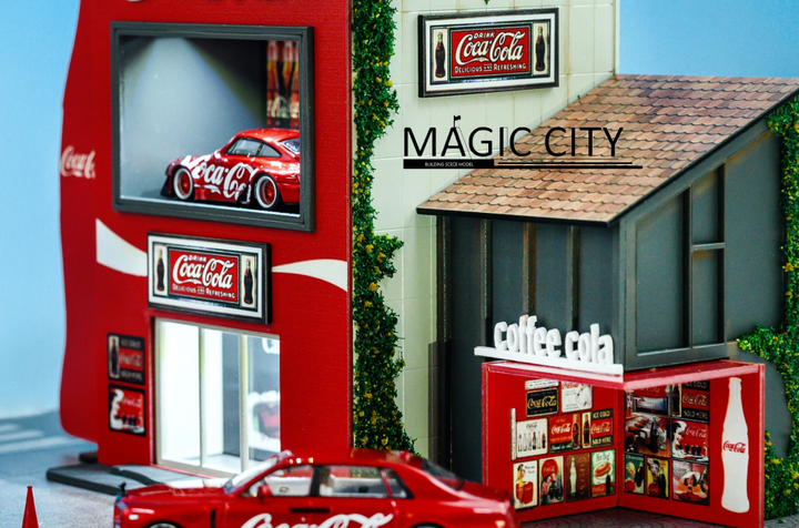 Magic City 1:64 Japanese Street View Cola Showroom