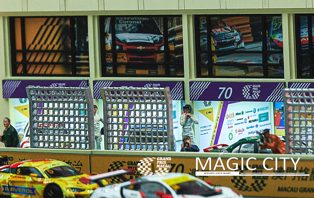 [Preorder] Magic City 1:64 Macau Grand Prix 70th Anniversary Edition Four Door Pit Garage