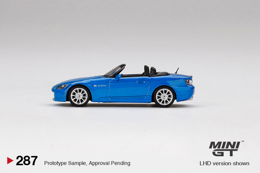 Mini GT 1:64 Honda S2000 (AP2) Bermuda / Laguna Blue Pearl LHD MGT00287-L