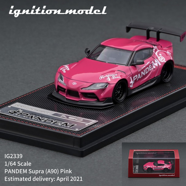 Ignition Model 1:64 PANDEM Toyota Supra A90 Pink