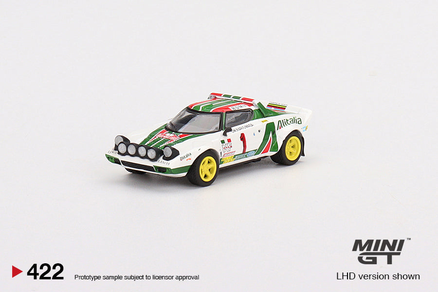 Mini GT 1:64 Lancia Stratos HF 1977 Rally MonteCarlo Winner #1 LHD MGT00422-CH