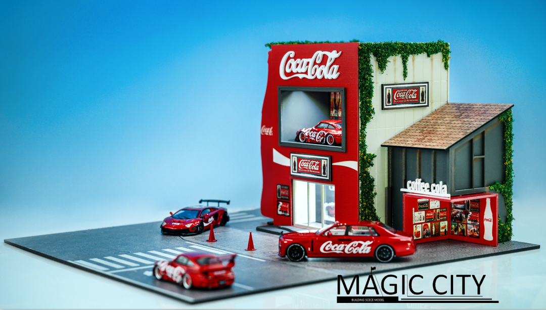 Magic City 1:64 Japanese Street View Cola Showroom JP0003