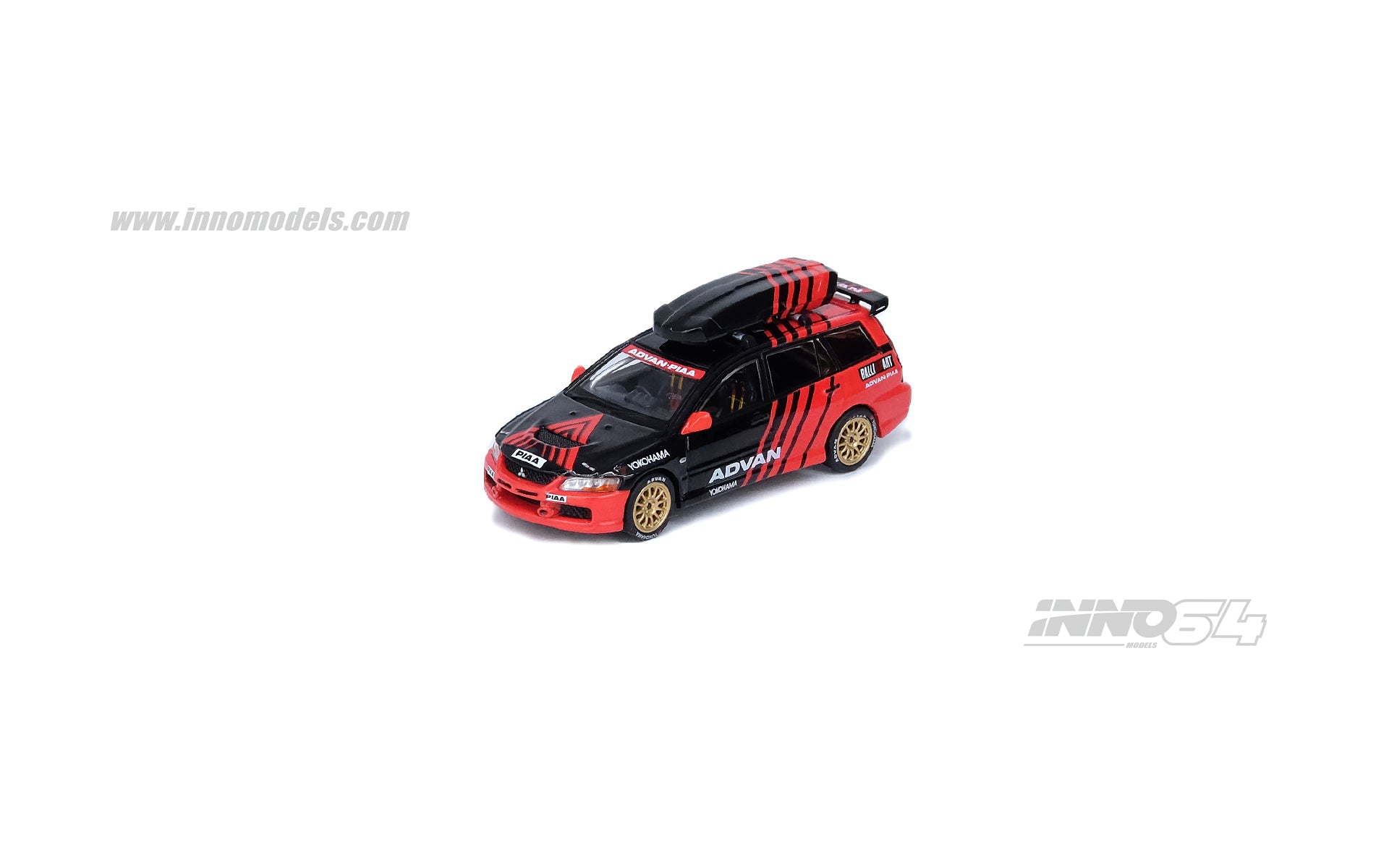 Inno64 Mitsubishi Lancer Evolution IX Wagon ADVAN with Roof Cargo IN64 ...
